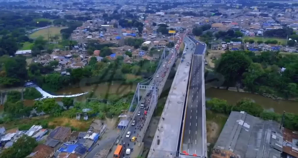 Puente de juanchito vista dron